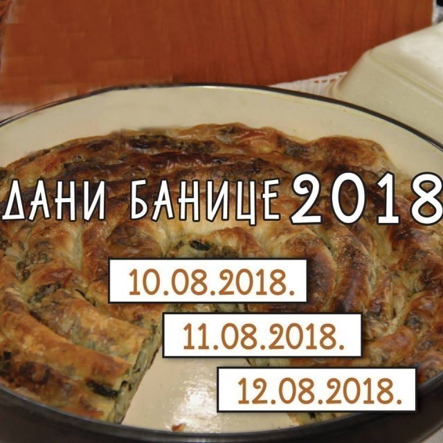 "Dani banice 2018" u Beloj Palanci počinju u petak 10. avgusta