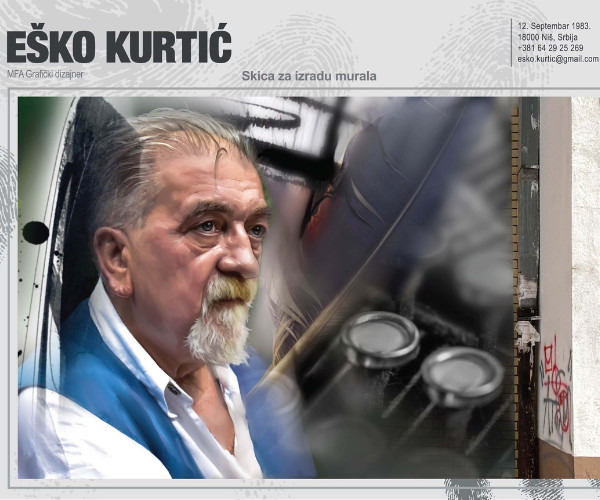 Podržite oslikavanje murala u čast niškom novinaru Miloradu Doderoviću