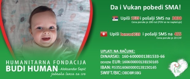 Mali Vukan iz Vranja sutra treba da krene u Budimpeštu na lečenje, nedostaje još 100.000 evra