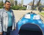 Radnik "Nisala" kampuje ispred Apelacionog suda u Nišu