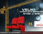 Veliki bioskop: Otvaranje bioskopa "Sinepleks Niš"  u Stop šopu 10. novembra