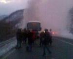 Запалио се аутобус, нема повређених
