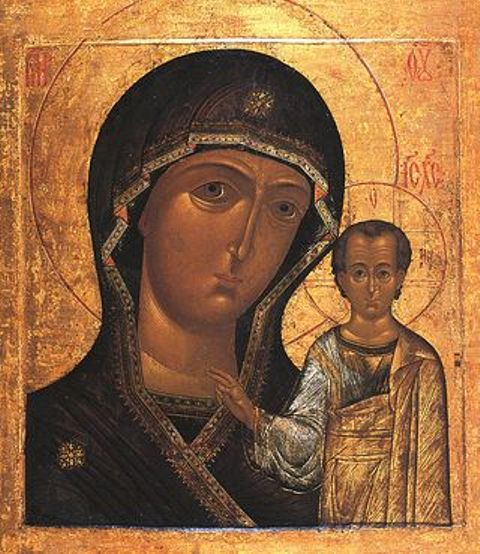 Икона Пресвете Богородице Казанске заштитнице Русије, данас у Нишу