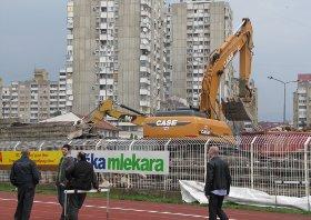 Pri kraju prva faza rekonstrukcije stadiona