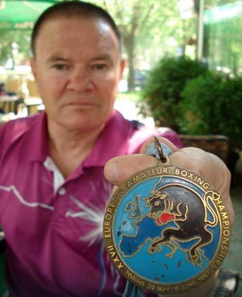 Dragan Živadinović Senta sa medaljom sa Evropskog prvenstva u Torinu