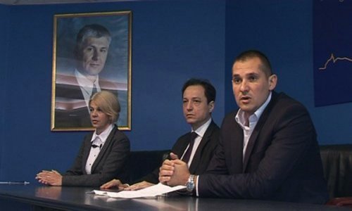Прес конференција Демократске странке у Нишу, Фото: Јужна Србија Инфо
