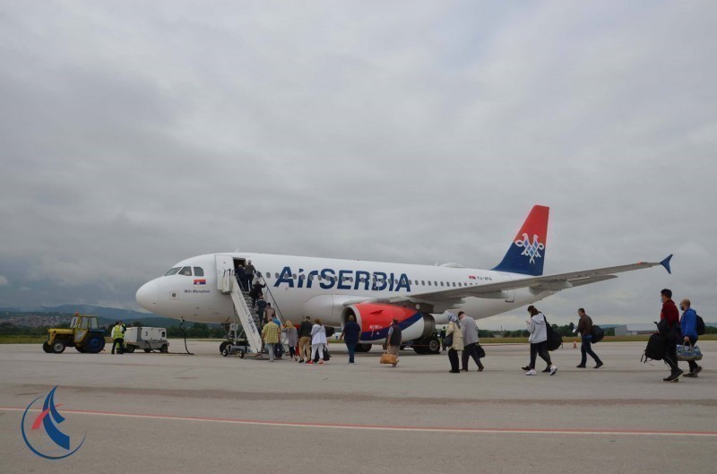 Обновљени летови: Авион "Ер Србије" јутрос одлетео из Ниша за Франкфурт