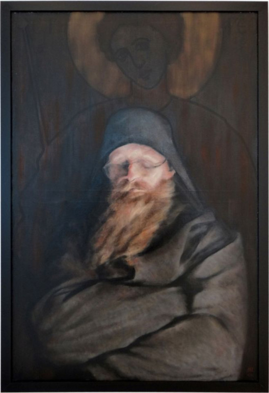 Nova postavka u Galeriji Narodnog univerziteta u Vranju, slike inspirisane boravkom u manastiru Arhiđakona Stefana u Slancima