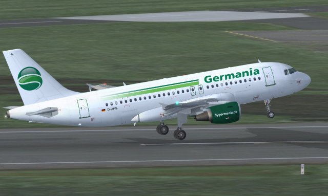 Letovi avio - kompanije "Germania" od Niša do Ciriha