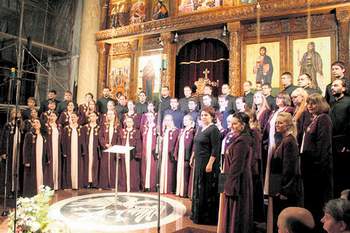 Чувени хор Глинка наступио у Саборном храму у Нишу