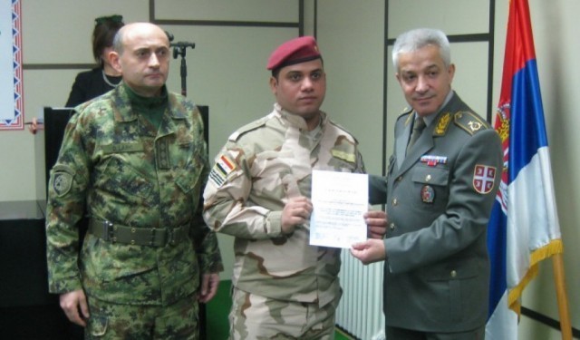 Припадници Оружаних снага Ирака завршили у Нишу курс из области војне медицине