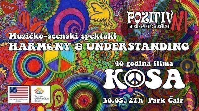 Mladost, bunt protiv rata i sećanje na film "Kosa": HARMONY AND UNDERSTANDING na festivalu "PozizivNI"