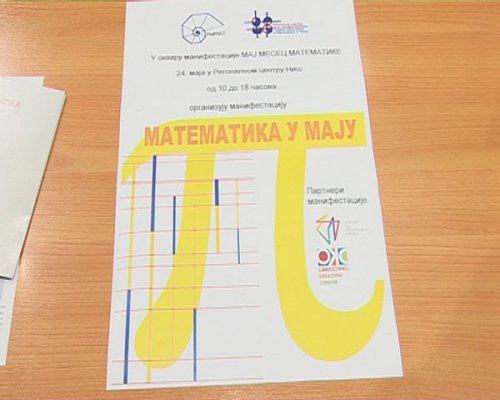 Plakat za „Maj mesec matematike“, Foto: Južna Srbija Info