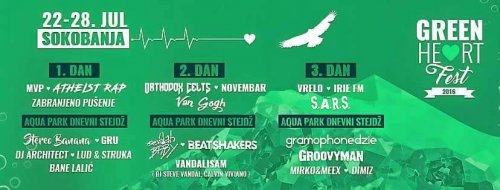 Ускоро почиње први rock и house фестивал Green heart у Сокобањи
