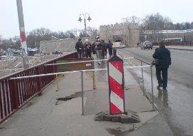 Поправка моста код тврђаве