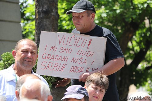 Protest zbog gašenja NTV, foto Niške