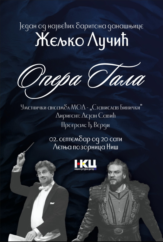"Opera GALA" - Verdijeve arije na Letnjoj pozornici