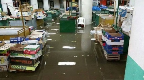 Poplavljena pijaca u Aleksincu