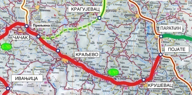 Danas početak radova na izgradnji "Moravskog koridora", relacija Pojate - Preljina