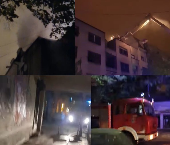 Prošle noći u centru Niša izgorela dva stana - nema povređenih