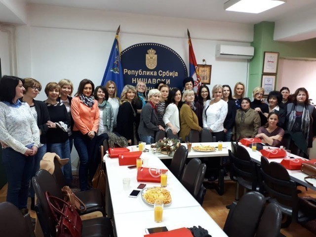 Пријем новинарки поводом Осмог марта код начелнице Нишавског округа