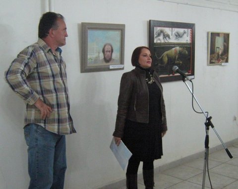 Детаљ са отварања изложбе слика Русија