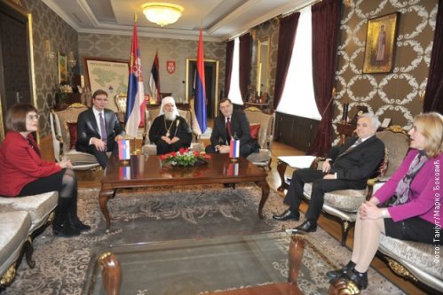 Sastanak Milorada Dodika sa delegacijom iz Srbije, Foto: Tanjug, Marko Đoković