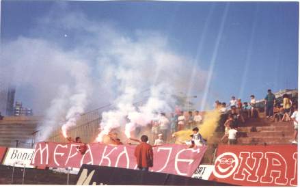 Tuča nakon utakmice FK Radnički Niš - FK Inđija