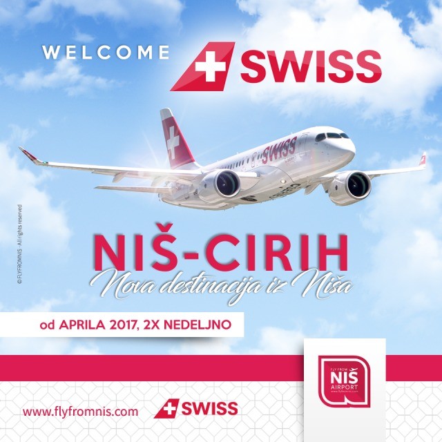 Нова авио - линија из Ниша за Цирих
