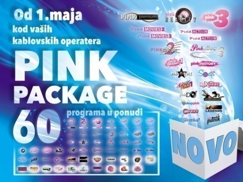 Od 1. maja Pink paket od 60 kanala