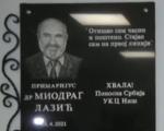 U niškom Urgentnom centru otkrivena spomen-ploča u čast doktoru Miodragu Laziću