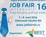Job Fair 2016, 7. и 8. марта у Нишу