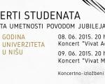 Koncerti studenata povodom 50 godina Univerziteta u Nišu