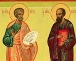 Празник посвећен Светим апостолима Петру и Павлу