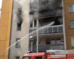 Потпуно изгорео стан у центру Пирота, две особе повређене