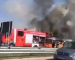 Zapalio se autobus pun Palminih gostiju iz Paralije, na prelazu između Severne Makedonije i Srbije