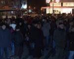 Manji broj ljudi na protestu u Nišu, predvođeni doktorom Živićem