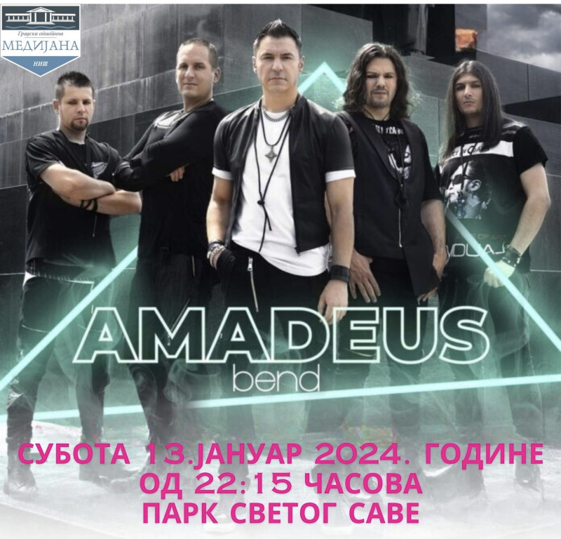"Амадус бенд" вечерас на дочеку православне Нове године у Нишу