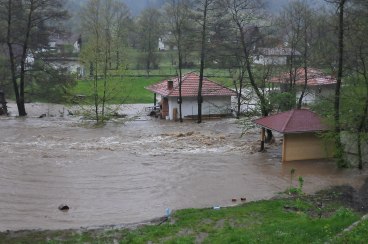 Бујични потоци поплавили куће