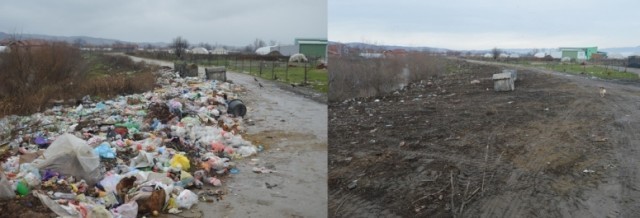 Очишћена велика дивља депонија код Лесковца