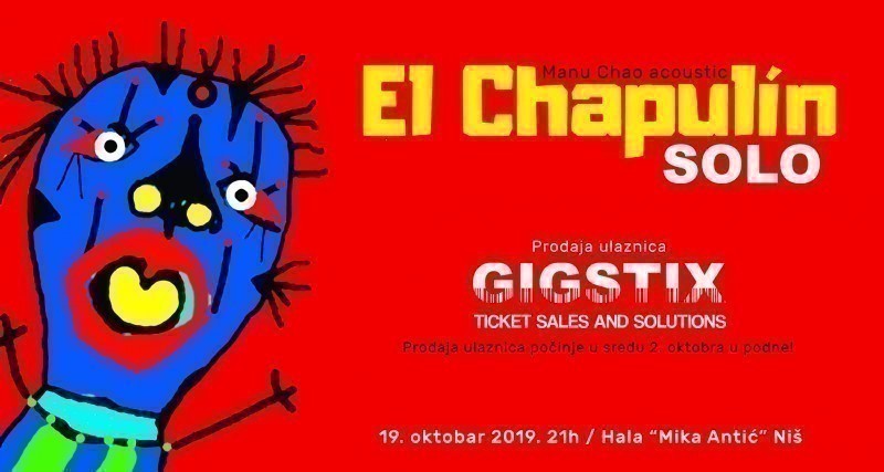 Још 300 карата за концерт El Chapulin solo - Manu Chao acoustic
