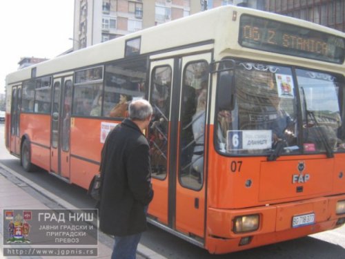 Градски превоз, Фото: www.jgpnis.rs