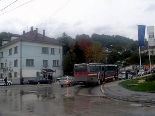 Autobus koji je krijumčario migrante Foto S. Tasić, OK Radio