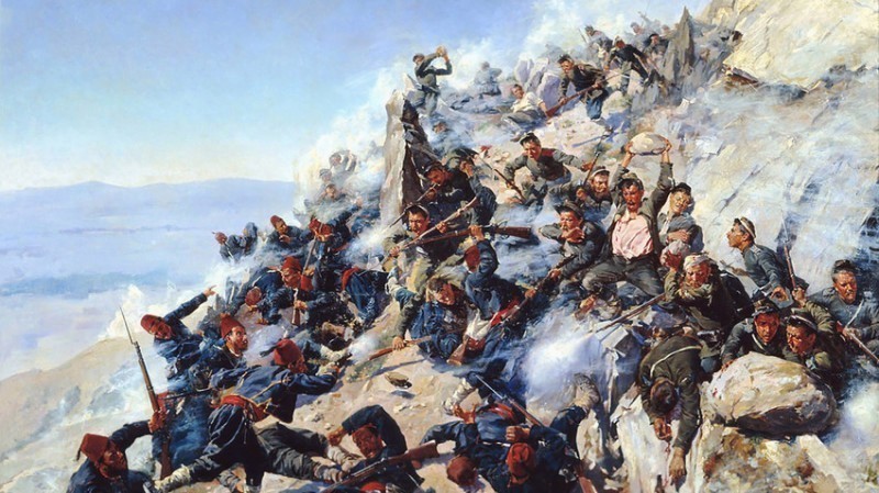 Bitka na prevoju Šipka, rusko-turski rat (1877-1878). Wikipedia.org