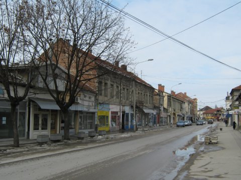 Niška ulica u Leskovcu: ovde se nalaze lokali Trgocentra