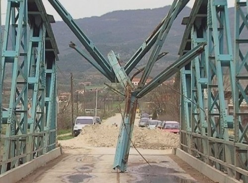 Oštećen most u Vranjskoj Banji