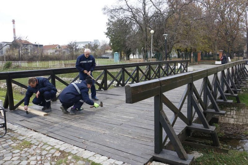 Обновљен дрвени мост на Габровачкој реци код Ћеле–куле