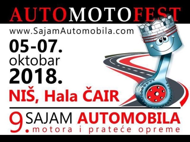 Danas počinje 9. "Auto moto festu" u Nišu