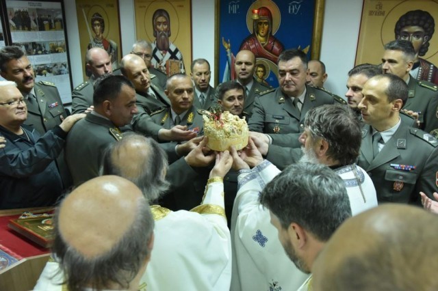 Slava Kopnene vojske: Osveštana spomen-soba Komande Kopnene vojske u Nišu