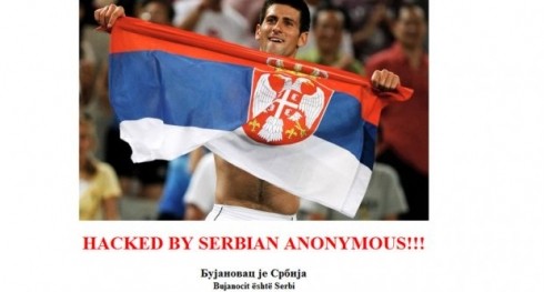 Hakeri na sajt opštine Bujanovac postavili Đokovića